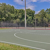 basketball and tennis court